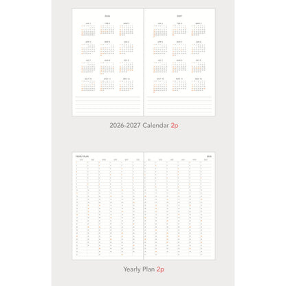2026 B6 Slim Planner Hardcover